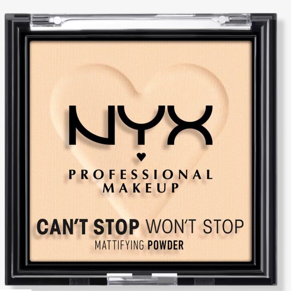 NEW NYX Can't Stop Won't Stop Mattifying Pressed Powder, FAIR - Picture 1 of 6